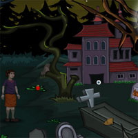 Free online html5 games - Halloween Creepy Cemetry game - Games2rule 