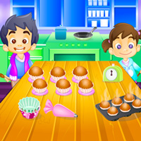 Free online html5 games - Baking Super Cupcake game 