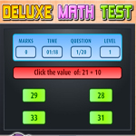 Free online html5 games - Deluxe Math Test game 