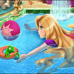 Free online html5 games - Rapunzel Swimming Pool game 