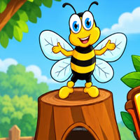 Free online html5 escape games - Free the Honey Bee
