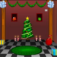 Free online html5 games - KnfGame Winter Christmas House Escape game 