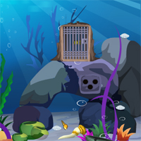 Free online html5 games - Games4Escape Ocean Fish Escape game 