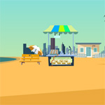 Free online html5 games - Escape From Beach Map game 