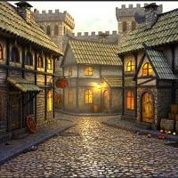 Free online html5 games -  Delusion Village Street Escape game 
