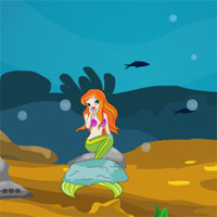 Free online html5 games - Games4Escape  Underwater Mermaid Escape  game 