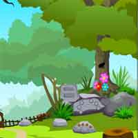 Free online html5 games - KnfGame Forest Little Cottage Escape game 