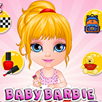 Free online html5 games - Baby Barbie Homework Slacking game 
