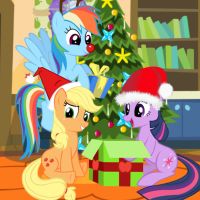 Free online html5 games - My Little Pony Christmas Disaster game 