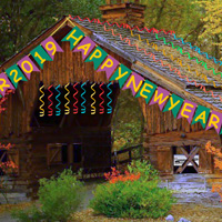 Free online html5 games - New Year Party Forest Escape game - Games2rule 