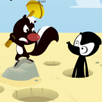Free online html5 games - The Art Of Welcoming Ninjas Skunkfu game 