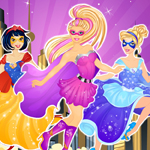 Free online html5 games - Barbie Super Princess Squad game 