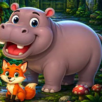 Free online html5 escape games - Gentle Hippo Escape