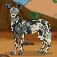 Free online html5 games - G2J African Wild Dog Escape game 