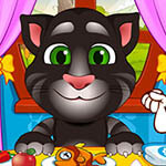 Free online html5 games - Talking Angela And Tom Cat Babies game 