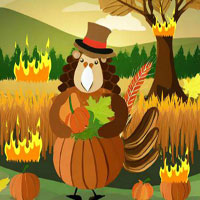 Free online html5 games - Thanksgiving Fire Forest Escape game 