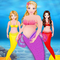 Free online html5 games - Friends Encounter Pregnant Mermaid game 
