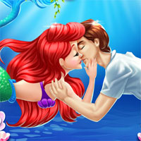 Free online html5 games - Ariel Prince Eric Kissing Underwater game 