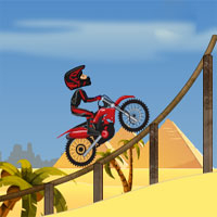 Free online html5 games - Pyramid Moto Stunts game 