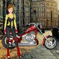 Free online html5 games - Biker Babe Escape HTML5 game 