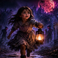Free online html5 escape games - Little Girl Twilight Terror Escape
