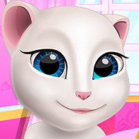 Free online html5 games - Talking Angela Cooking Session game 