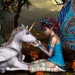 Free online html5 games - Unicorn with Fairy Stars game 