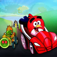 Free online html5 games - Angrybirds Super Race game 