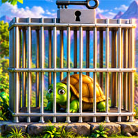 Free online html5 escape games - Help the Locked Tortoise Escape