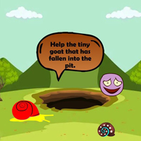 Free online html5 escape games -  Protect Fallen Tiny Goat