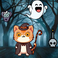Free online html5 escape games - BIG Halloween Cat Needs Candy