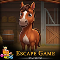 Free online html5 escape games - Farm House Old Horse Escape