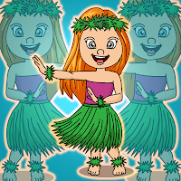 Free online html5 games - G2J Hula Girl Escape game 