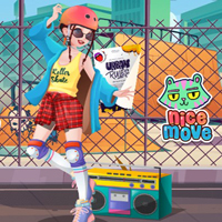 Free online html5 games - Girly Roller Skate game 