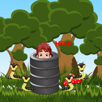 Free online html5 games - Boy Escape From Snake game - Games2rule 