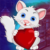 Free online html5 games - G4K Lovely Heart Cat Escape game 