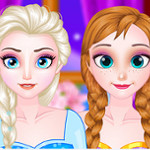 Free online html5 games - Elsa and Anna Double Date game 