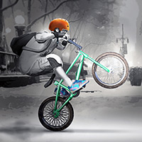 Free online html5 games - Winter BMX Mania game 
