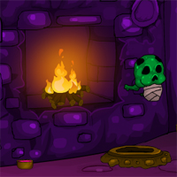 Free online html5 games - Games4Escape Halloween Green Witch Escape 2018 game - Games2rule 