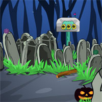 Free online html5 games - GFG Scary Graveyard Escape game 