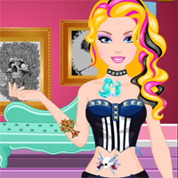 Free online html5 games - Barbie Tattoo Design game 