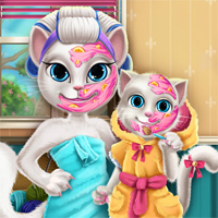 Free online html5 games - Angela Mommy Real Makeover game 