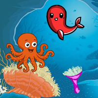 Free online html5 escape games -  Octopus Joins Birthday Celebration
