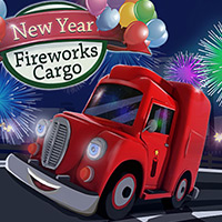 Free online html5 games - New Year Fireworks Cargo game 