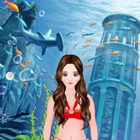 Free online html5 games - Deep Under Sea Diamond Necklace game 