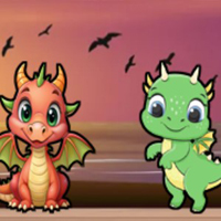 Free online html5 games - 8B Green Dragon Escape Puzzle game 