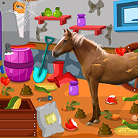 Free online html5 games - Clean up horse farm 2 game 