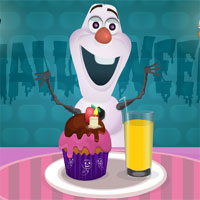 Free online html5 games - Frozen Halloween Olaf Cooking game 