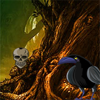 Free online html5 games - Halloween Crow Forest Escape game - Games2rule 