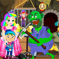 Free online html5 games - Princess Juliet Gold Mine Escape game 